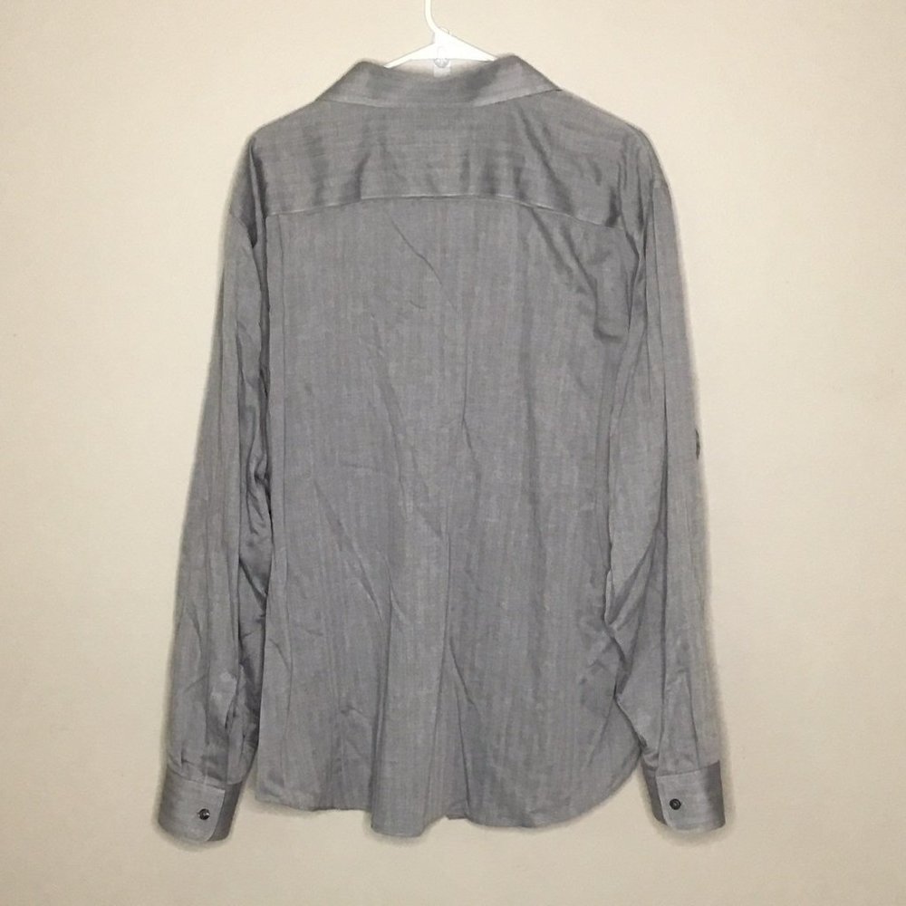 Men's Merona Gray Button Up Shirt XXL - Picture 5 of 5